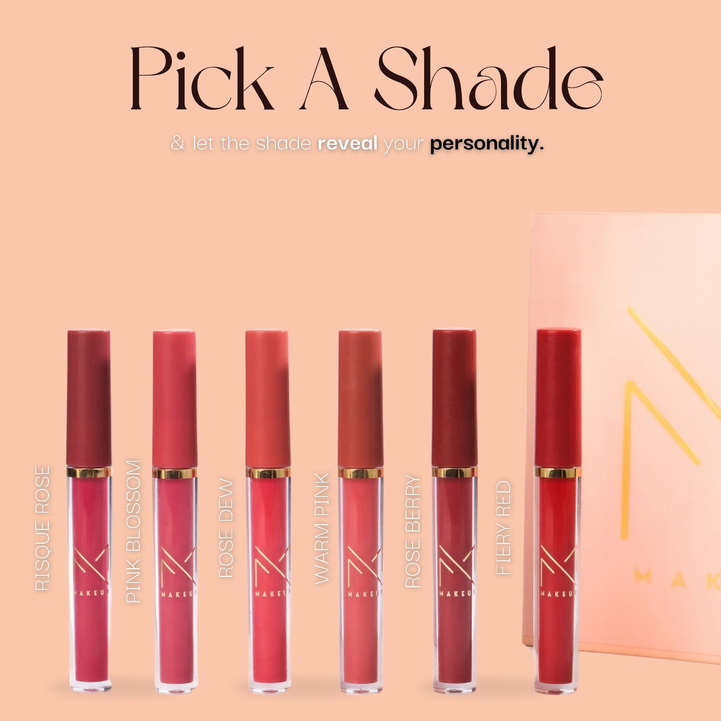 M Makeup Lipstick Set